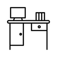 icono de vector de mesa de trabajo