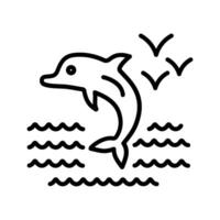 Dolphin Vector Icon