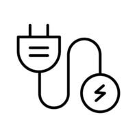 icono de vector de corriente eléctrica