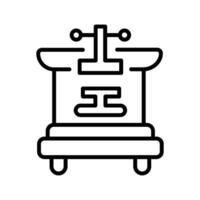 Machine Press Vector Icon