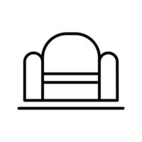 Bedroom Chair Vector Icon