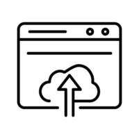 Upload Web Vector Icon