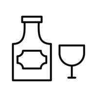 Bottle of Rum Vector Icon