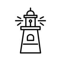 icono de vector de faro