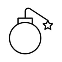 Exploding Cannon Ball Vector Icon