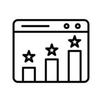 Website Ranking Vector Icon