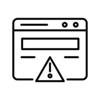 Web Error Vector Icon