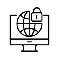 Internet Security Vector Icon