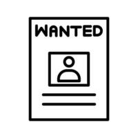 Wanted Poster Vector Icon