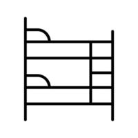 Bunk bed Vector Icon