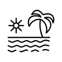 icono de vector de verano