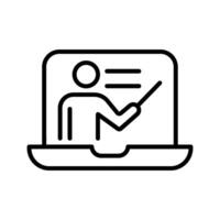 Online Lesson Vector Icon