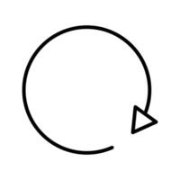 icono de vector de flecha de ciclo