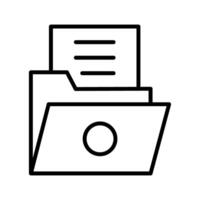 List Folder Vector Icon