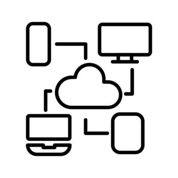 Cloud Computing Vector Icon