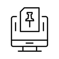 Pin Vector Icon