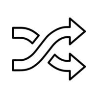 Shuffle Vector Icon
