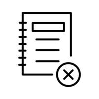 Unchecked Notes Vector Icon