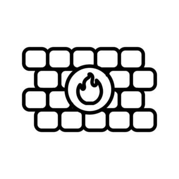 FireWall Vector Icon
