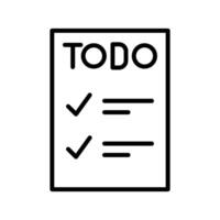 icono de vector de lista de tareas