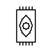 Prayer Rug Vector Icon