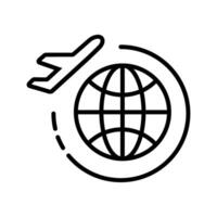 icono de vector de gira mundial