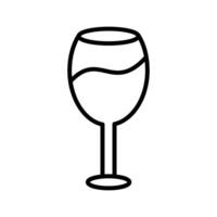 icono de vector de copa de vino