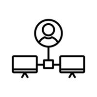 Company Network Vector Icon