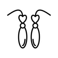 Earrings Vector Icon