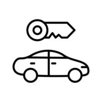 Rent a Car Vector Icon