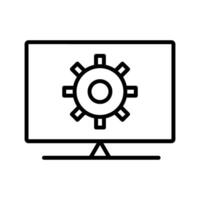 Computer Settings Vector Icon