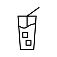 Iced Coffee Vector Icon