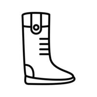 icono de vector de botas largas