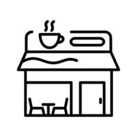 icono de vector de cafetería