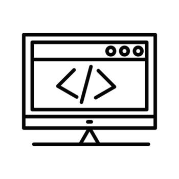HTML Coding Vector Icon