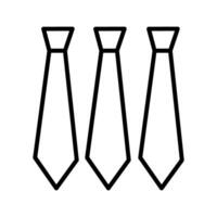 Three Ties Vector Icon