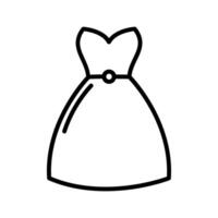 Cocktail Dress Vector Icon