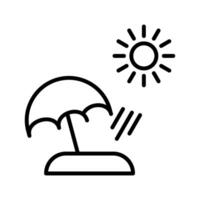 Beach Vector Icon