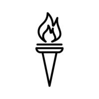 Museum Torch Vector Icon