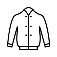 icono de vector de chaqueta elegante