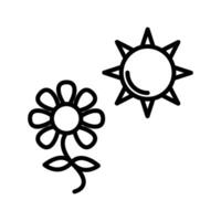 Flower in sunlight Vector Icon