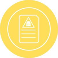 Bug Document Vector Icon