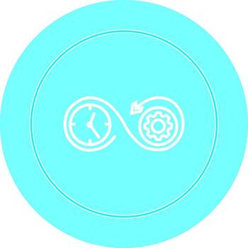 hora mejoramiento vector icono