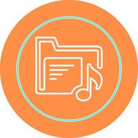 Music Folder Vector Icon