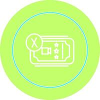 Cancel Ticket Vector Icon