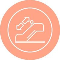 Horizontal Escalator Vector Icon