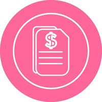 Dollar Document Vector Icon