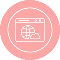 Web Cloud Vector Icon