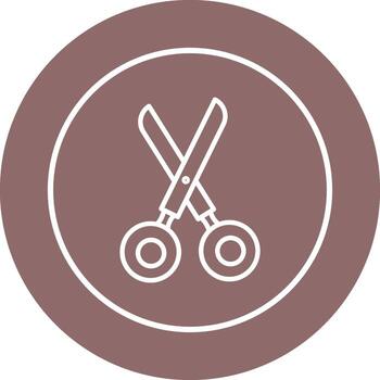 icono de vector de tijeras