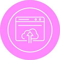 Upload Web Vector Icon